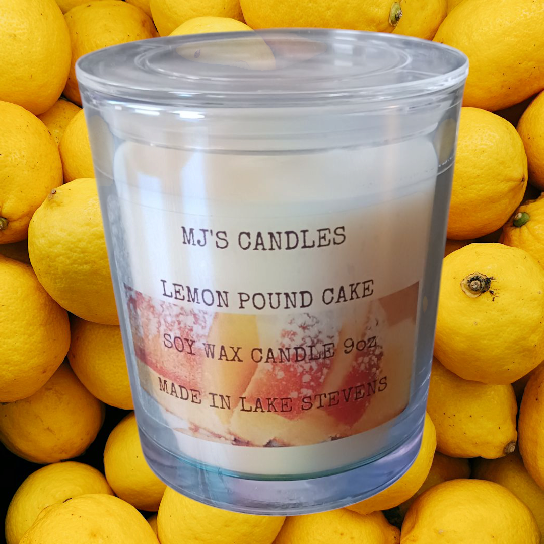 Lemon Poundcake 10oz soy candle