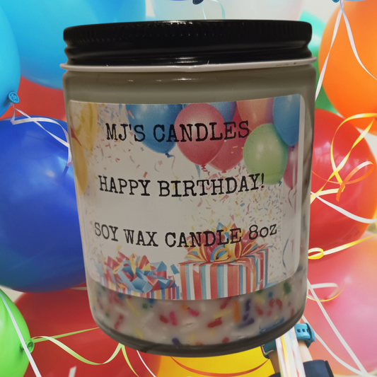 Happy Birthday 8oz soy candle