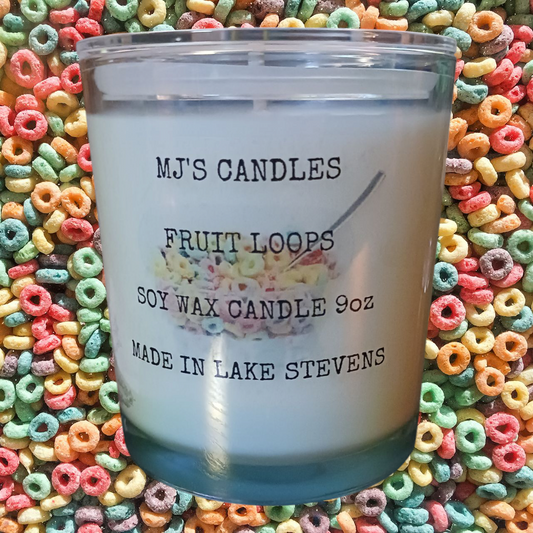 Fruit loops 10oz soy candle